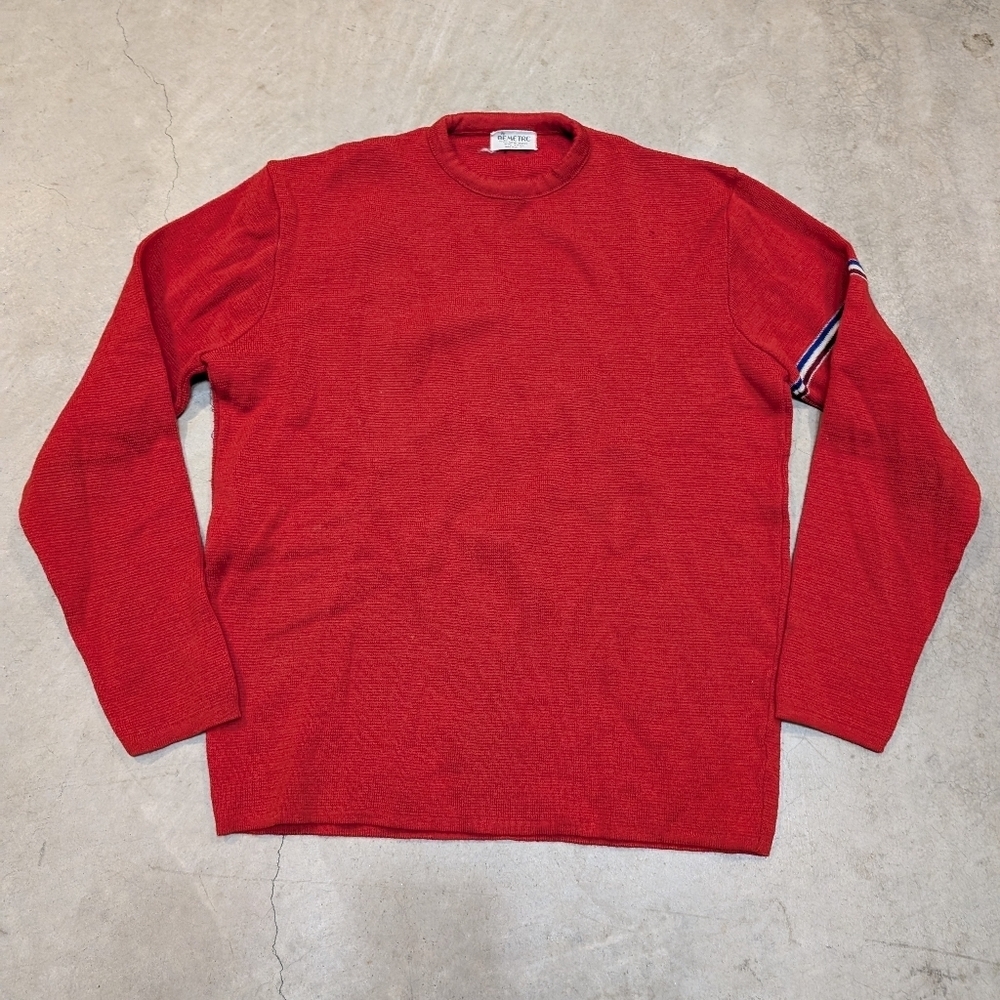 VTG Demetre Ski Sweater Wool Men's L Red Flaw